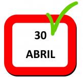 30 abril Día no lectivo